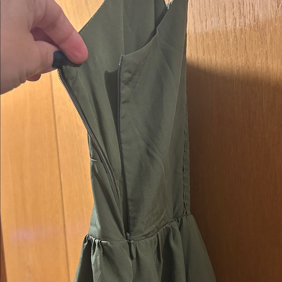 Chic Olive Green Ruffle Scarlet Darkness dress - Picture 15 of 15